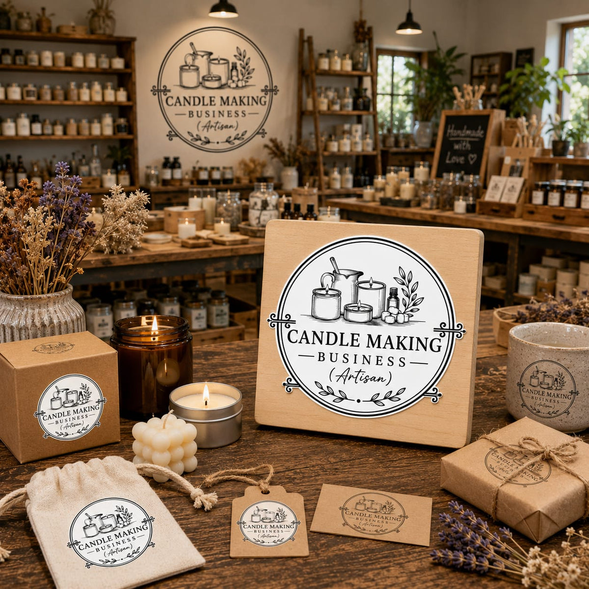 Big Custom Stamp for Candle Making Business (Artisan) | Logo Stamp – StampMyMark®
