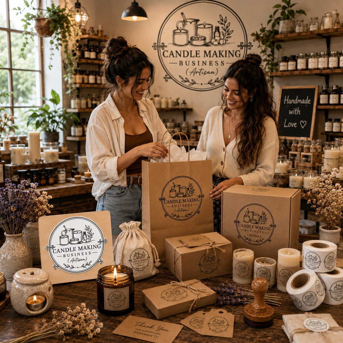 Big Custom Stamp for Candle Making Business (Artisan) | Logo Stamp – StampMyMark®