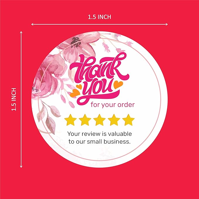 Thank You Stickers 1.5" (Pack of 1000) – StampMyMark®