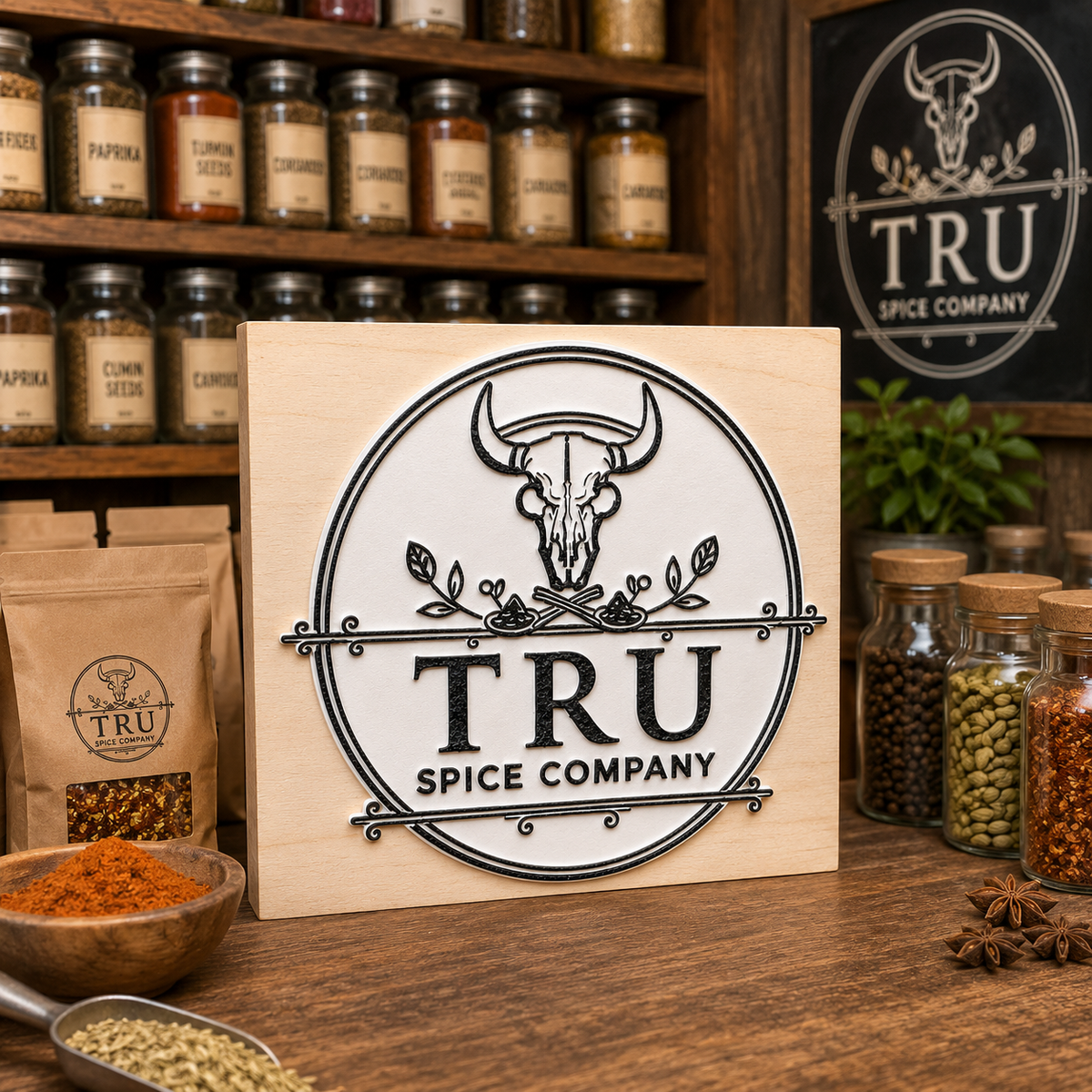 Big Custom Stamp for Spice & Masala Business | Logo Stamp – StampMyMark®