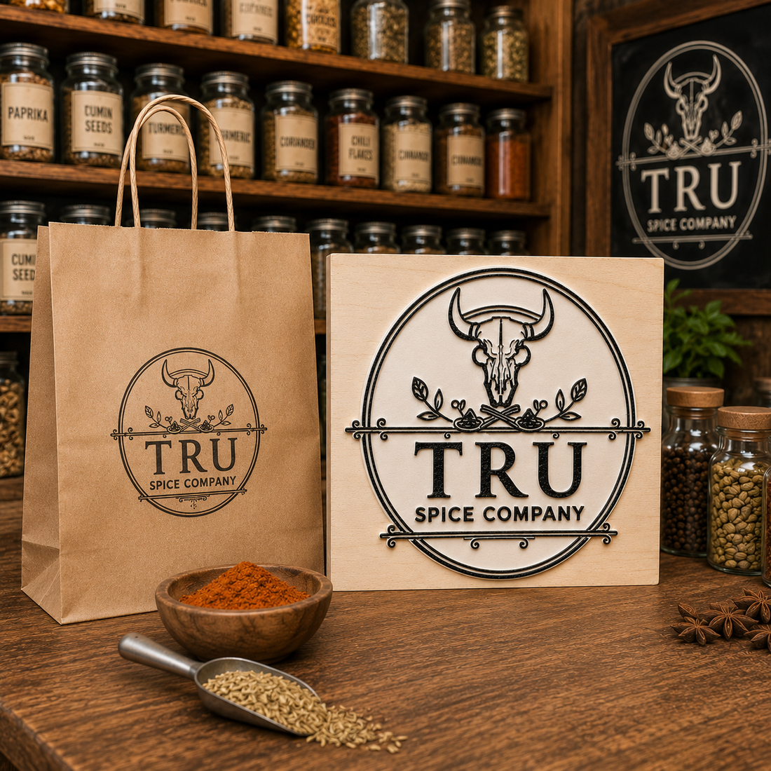 Big Custom Stamp for Spice & Masala Business | Logo Stamp – StampMyMark®