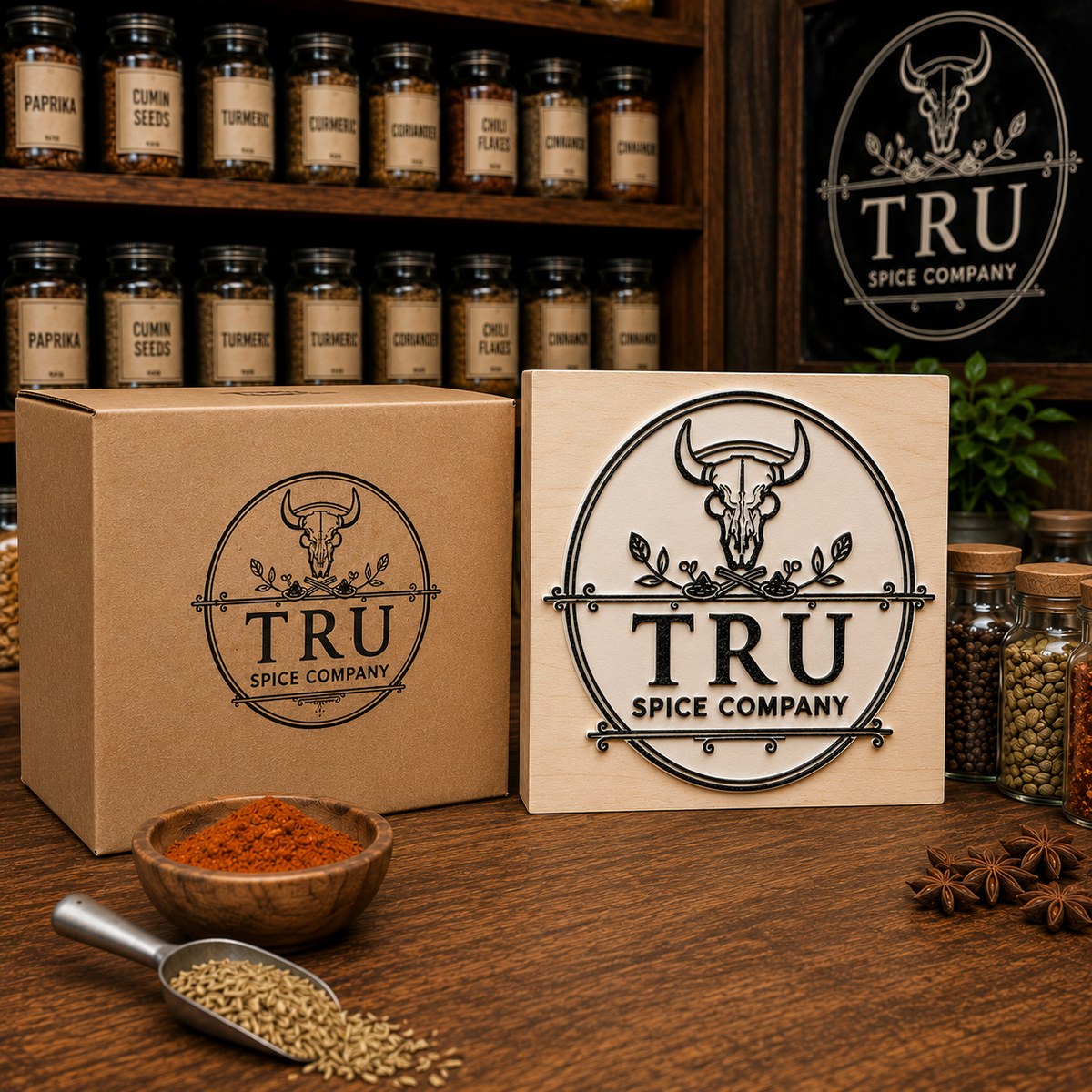 Big Custom Stamp for Spice & Masala Business | Logo Stamp – StampMyMark®