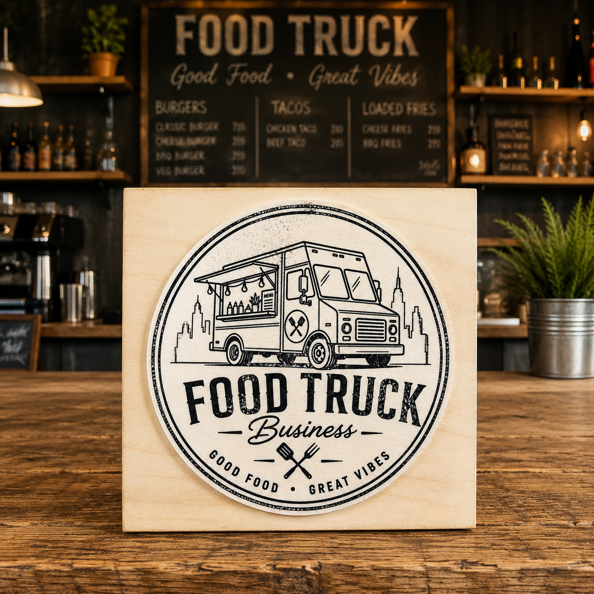 Big Custom Stamp for Food Truck Business | Logo Stamp – StampMyMark®
