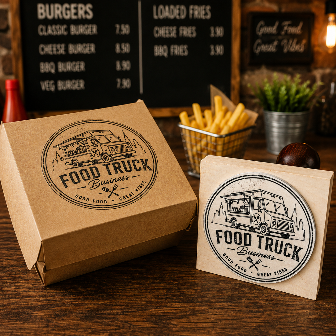 Big Custom Stamp for Food Truck Business | Logo Stamp – StampMyMark®
