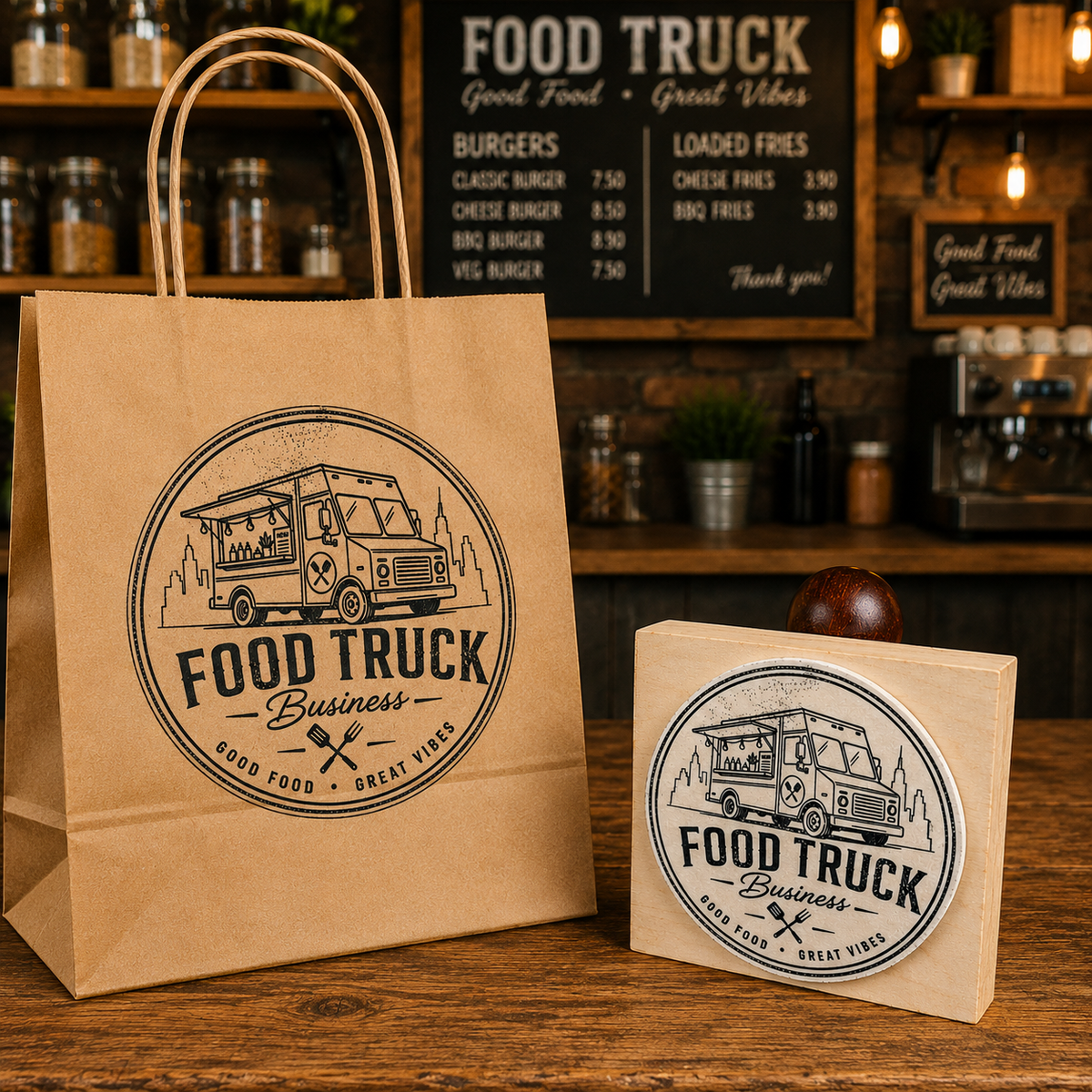 Big Custom Stamp for Food Truck Business | Logo Stamp – StampMyMark®