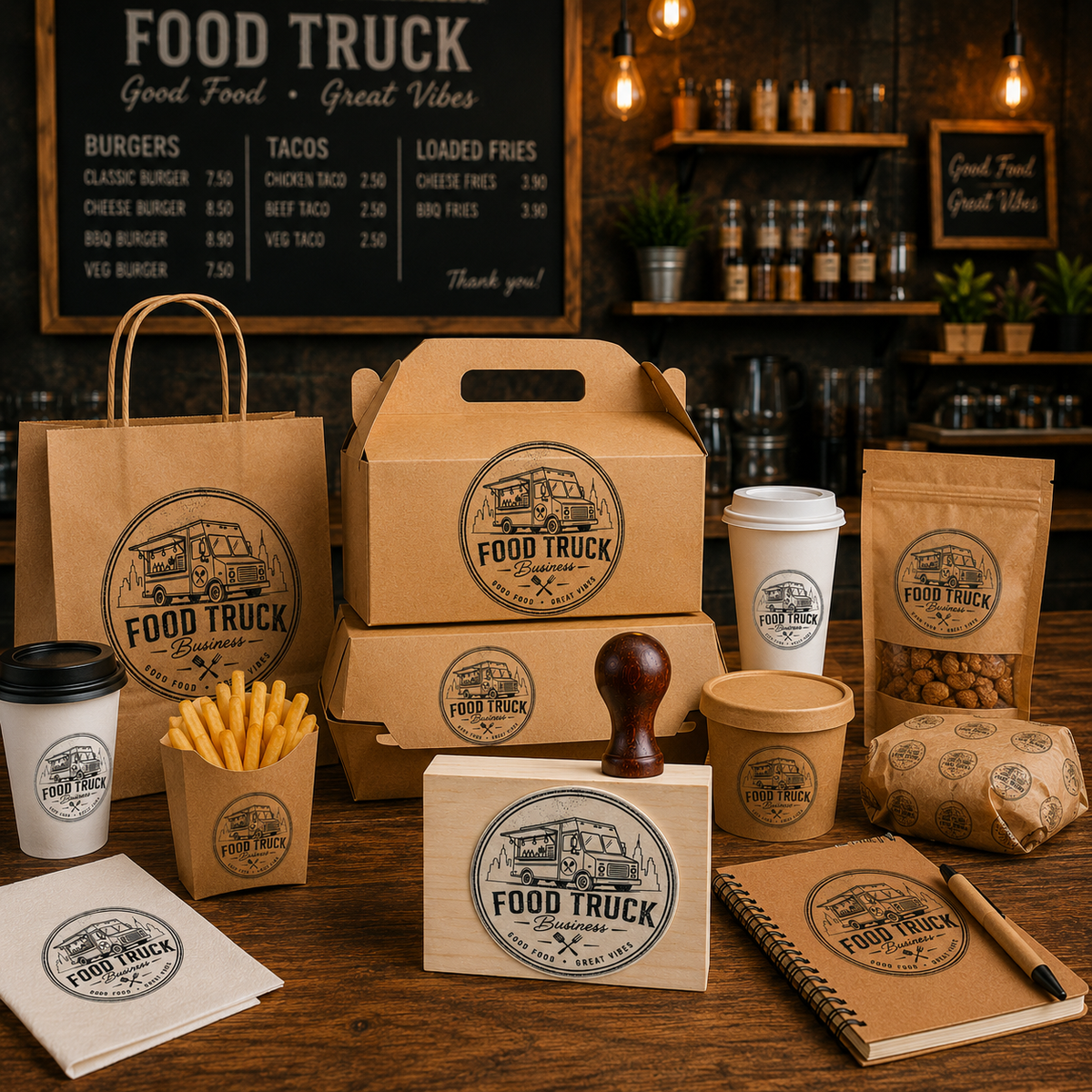 Big Custom Stamp for Food Truck Business | Logo Stamp – StampMyMark®