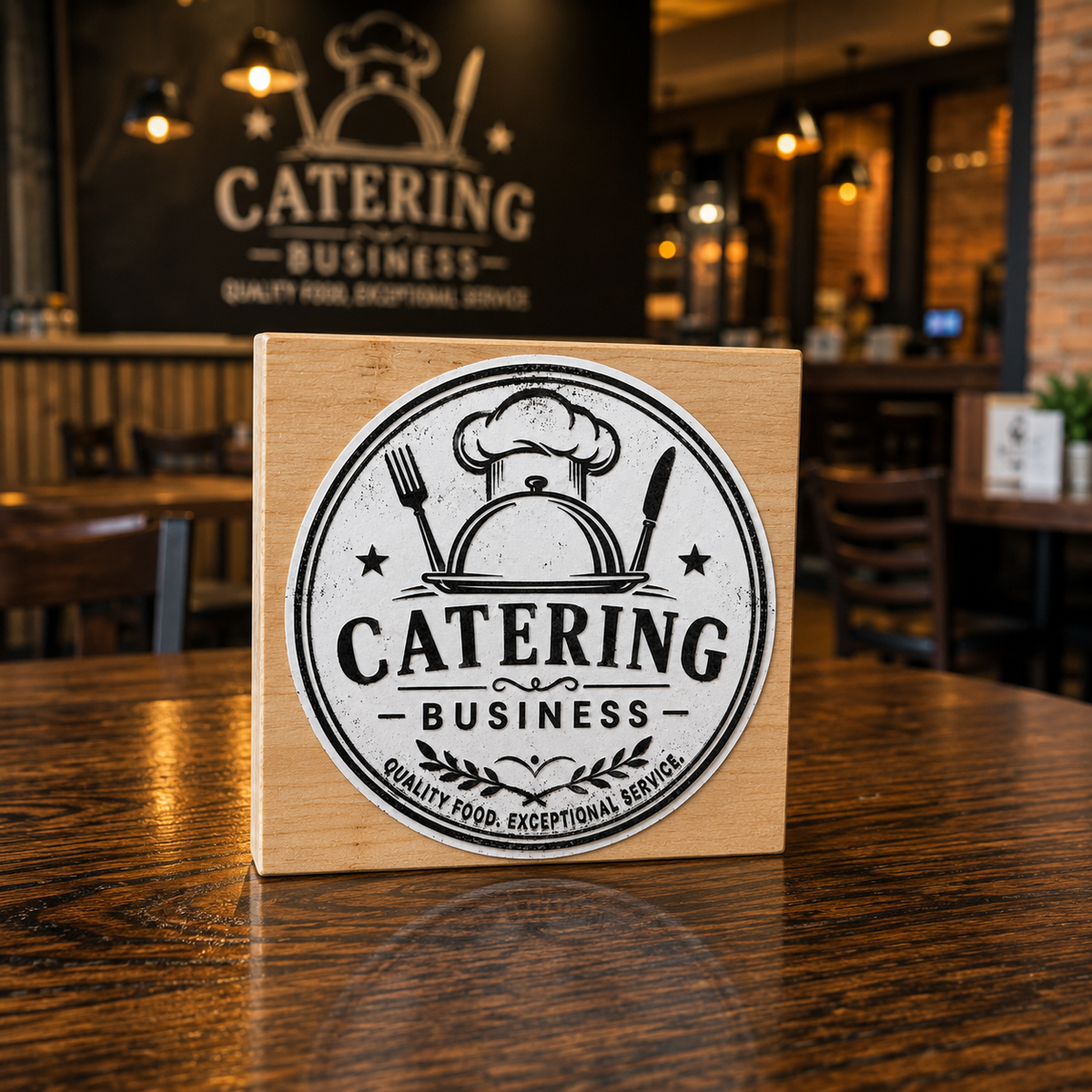 Big Custom Stamp for Catering Business | Logo Stamp – StampMyMark®