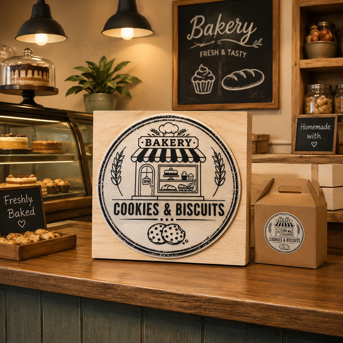 Big Custom Stamp for Bakery - Cookies & Biscuits | Logo Stamp – StampMyMark®