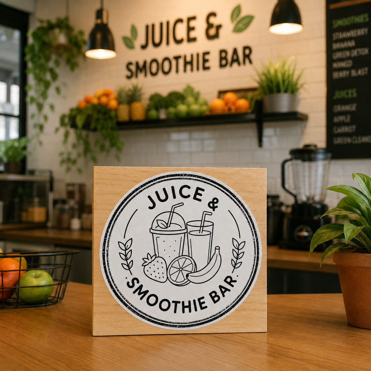 Big Custom Stamp for Juice & Smoothie Bar | Logo Stamp – StampMyMark®