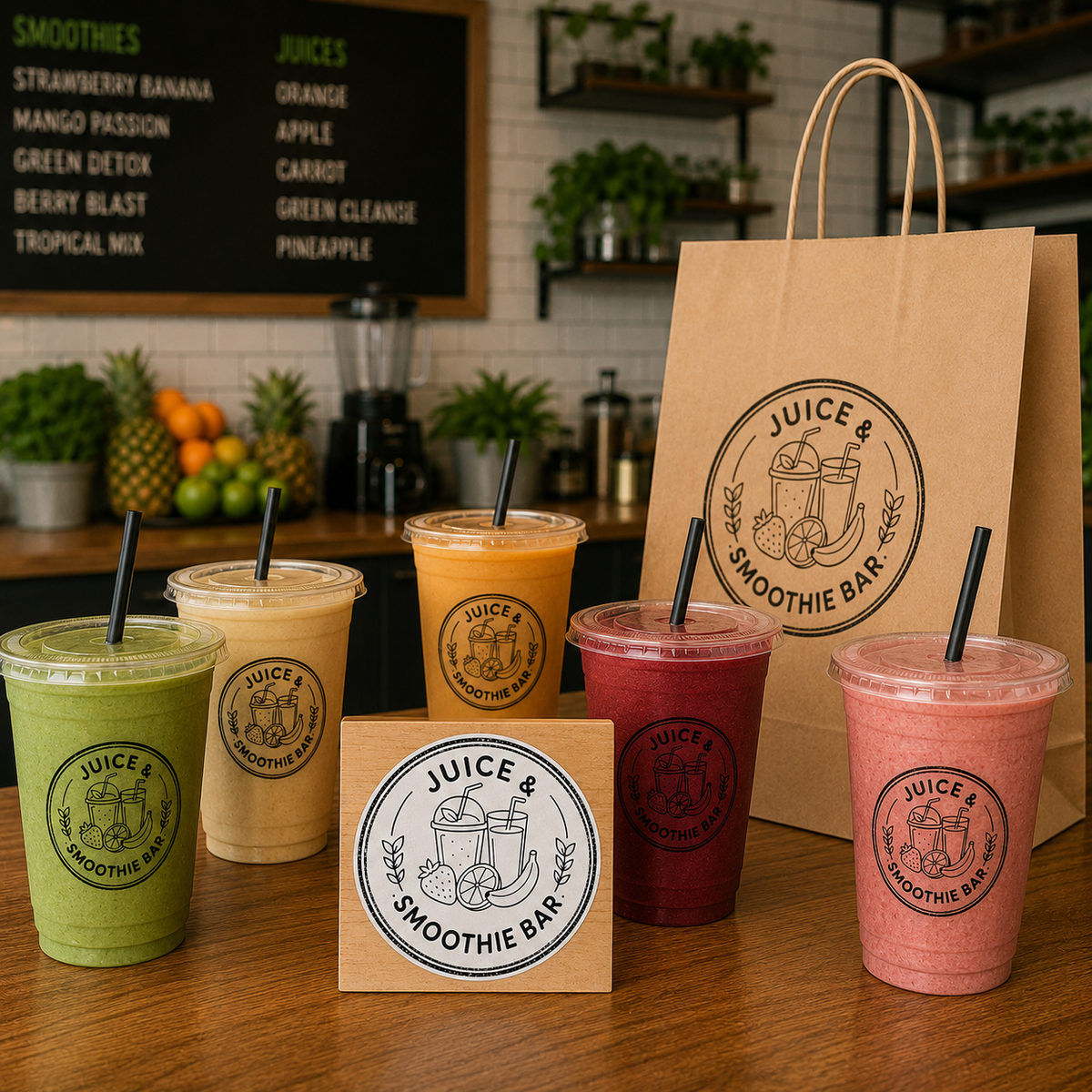 Big Custom Stamp for Juice & Smoothie Bar | Logo Stamp – StampMyMark®