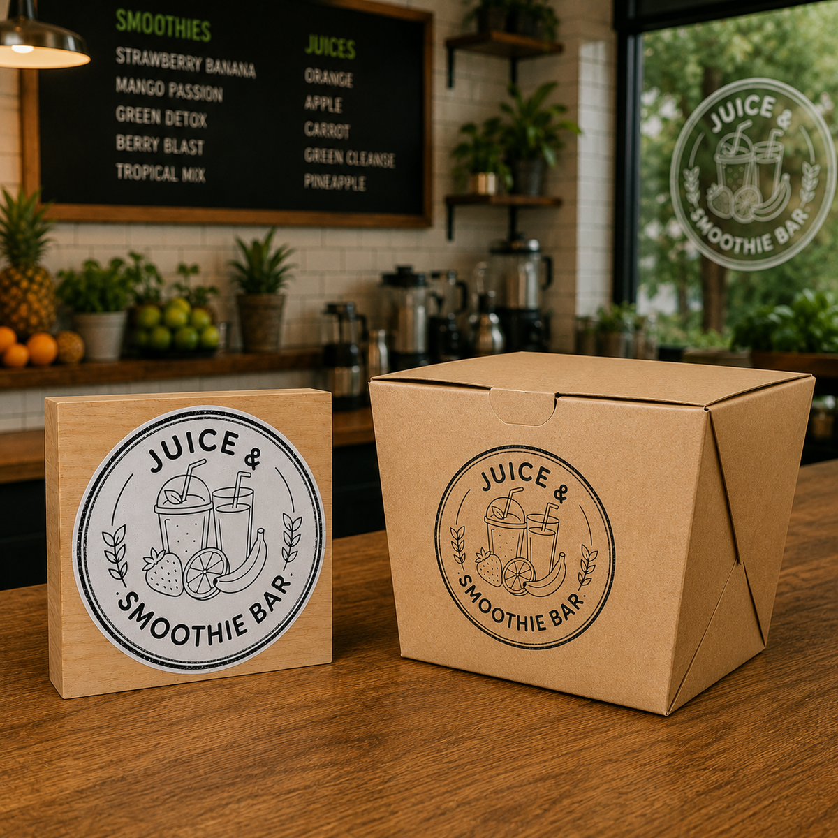 Big Custom Stamp for Juice & Smoothie Bar | Logo Stamp – StampMyMark®
