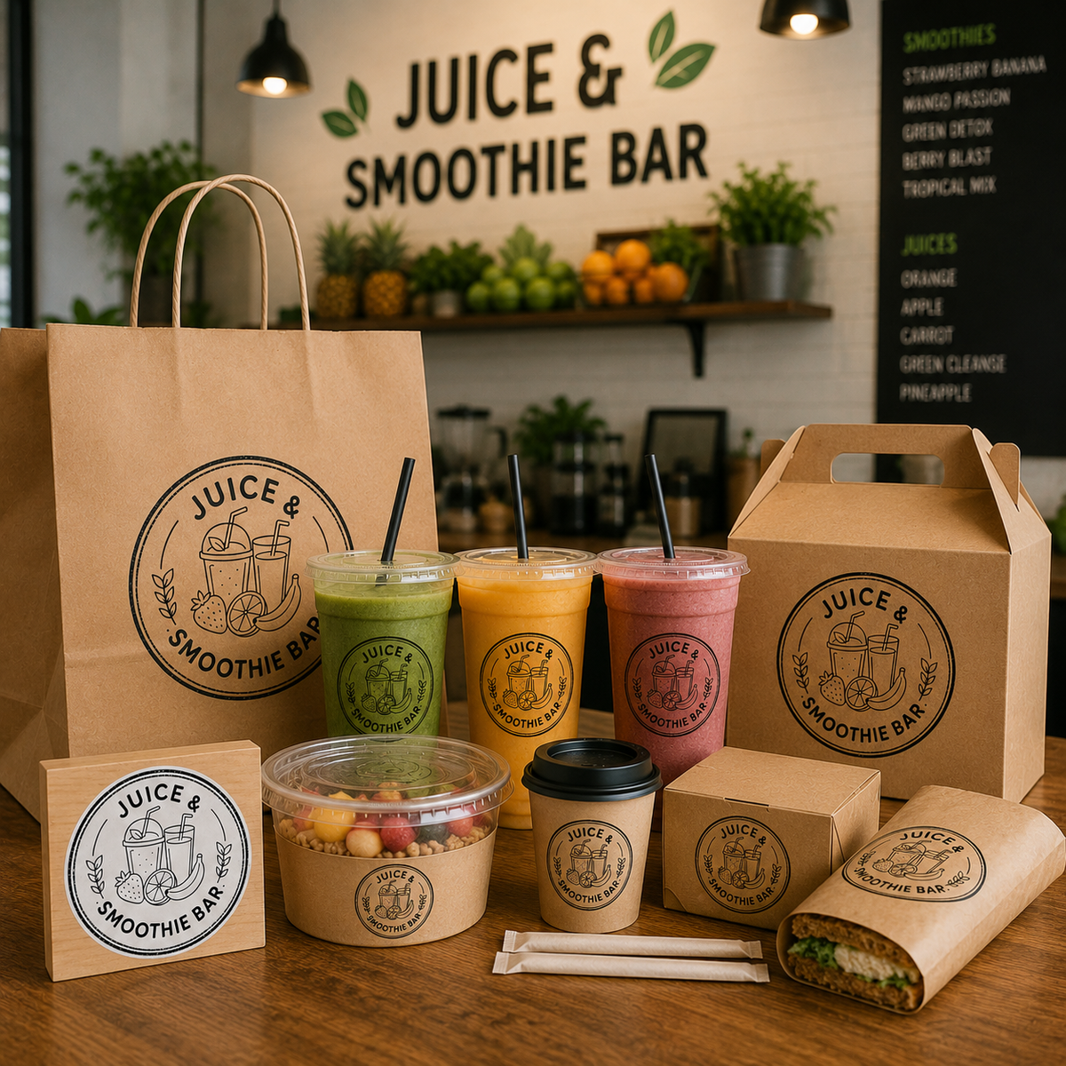 Big Custom Stamp for Juice & Smoothie Bar | Logo Stamp – StampMyMark®