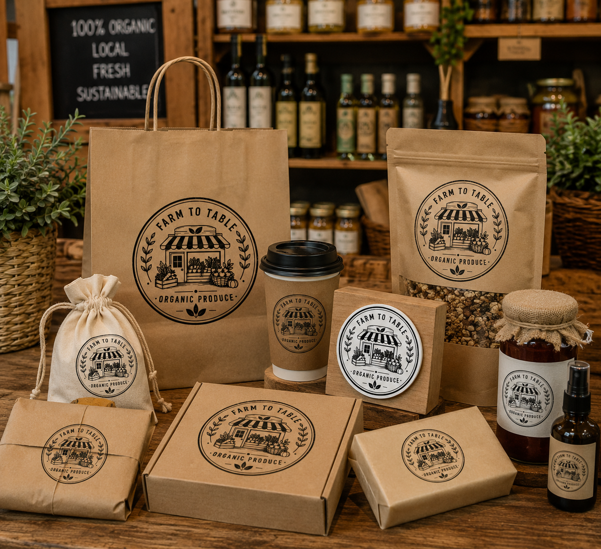 Big Custom Stamp for Farm-to-Table / Organic Produce | Logo Stamp – StampMyMark®