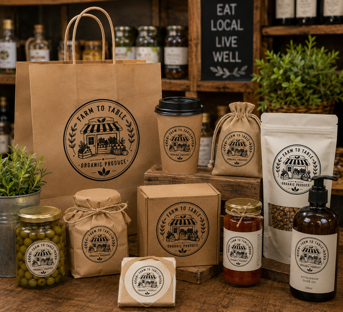 Big Custom Stamp for Farm-to-Table / Organic Produce | Logo Stamp – StampMyMark®
