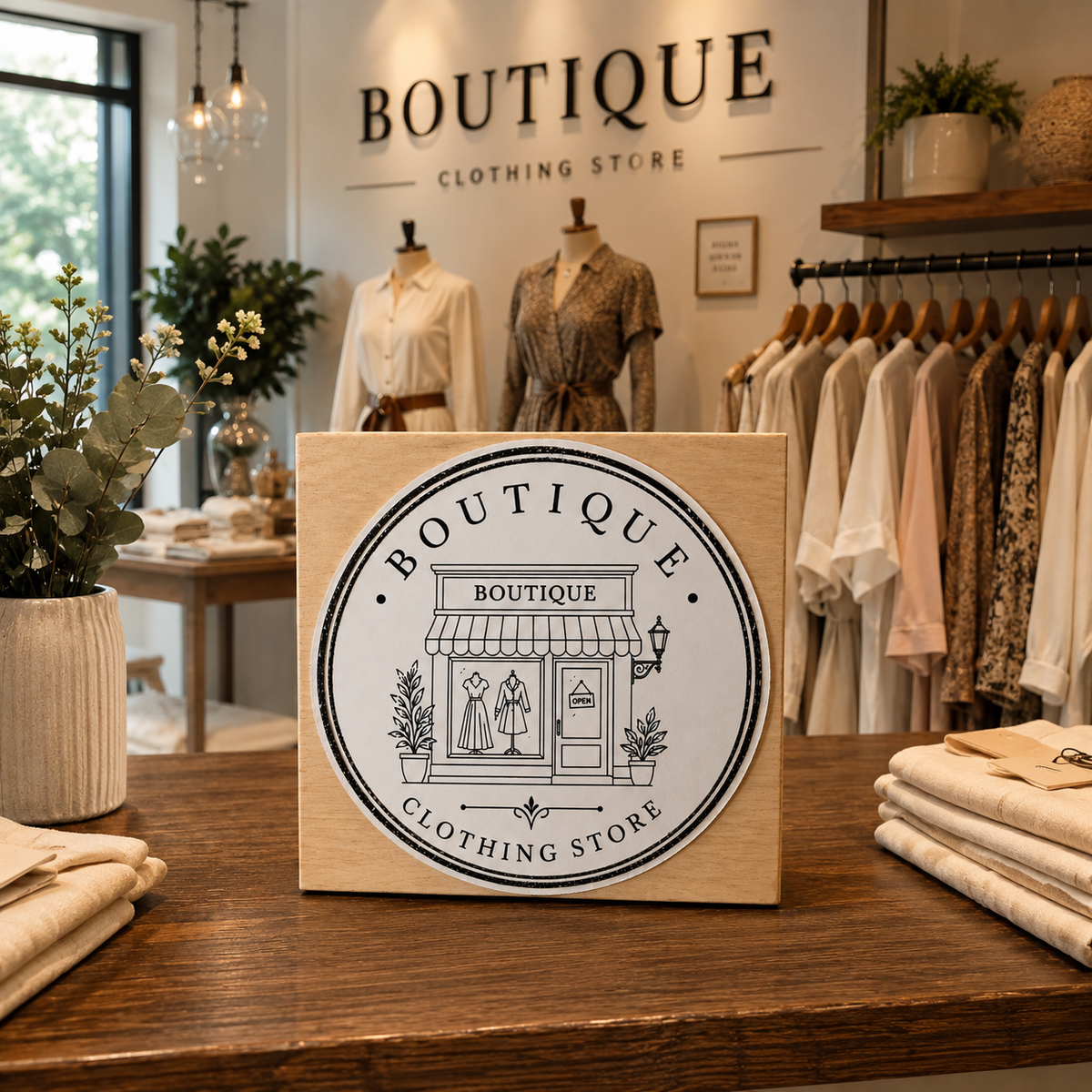 Big Custom Stamp for Boutique Clothing Store | Logo Stamp – StampMyMark®