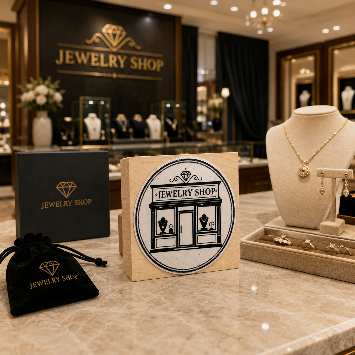Big Custom Stamp for Jewelry Shop | Logo Stamp – StampMyMark®