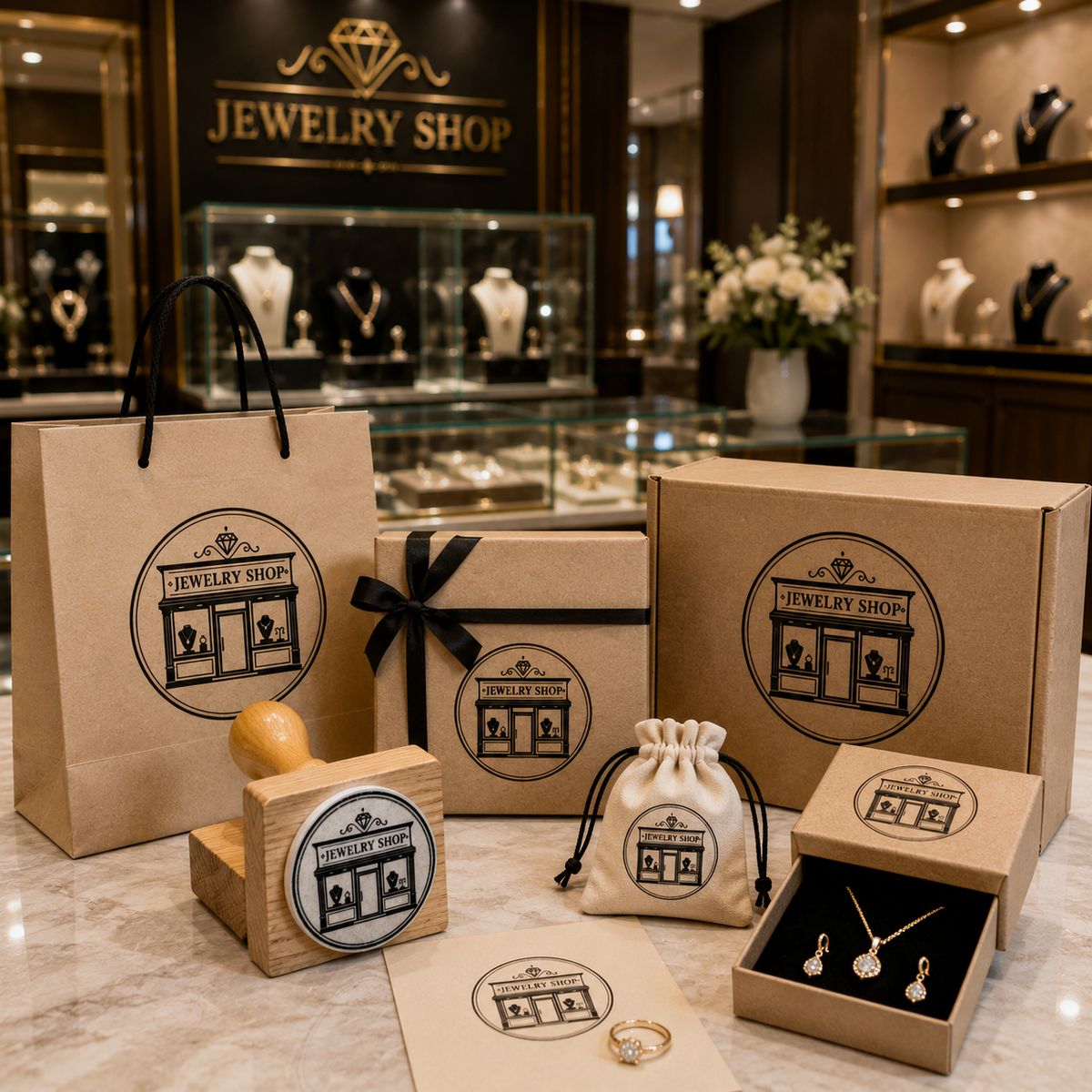 Big Custom Stamp for Jewelry Shop | Logo Stamp – StampMyMark®