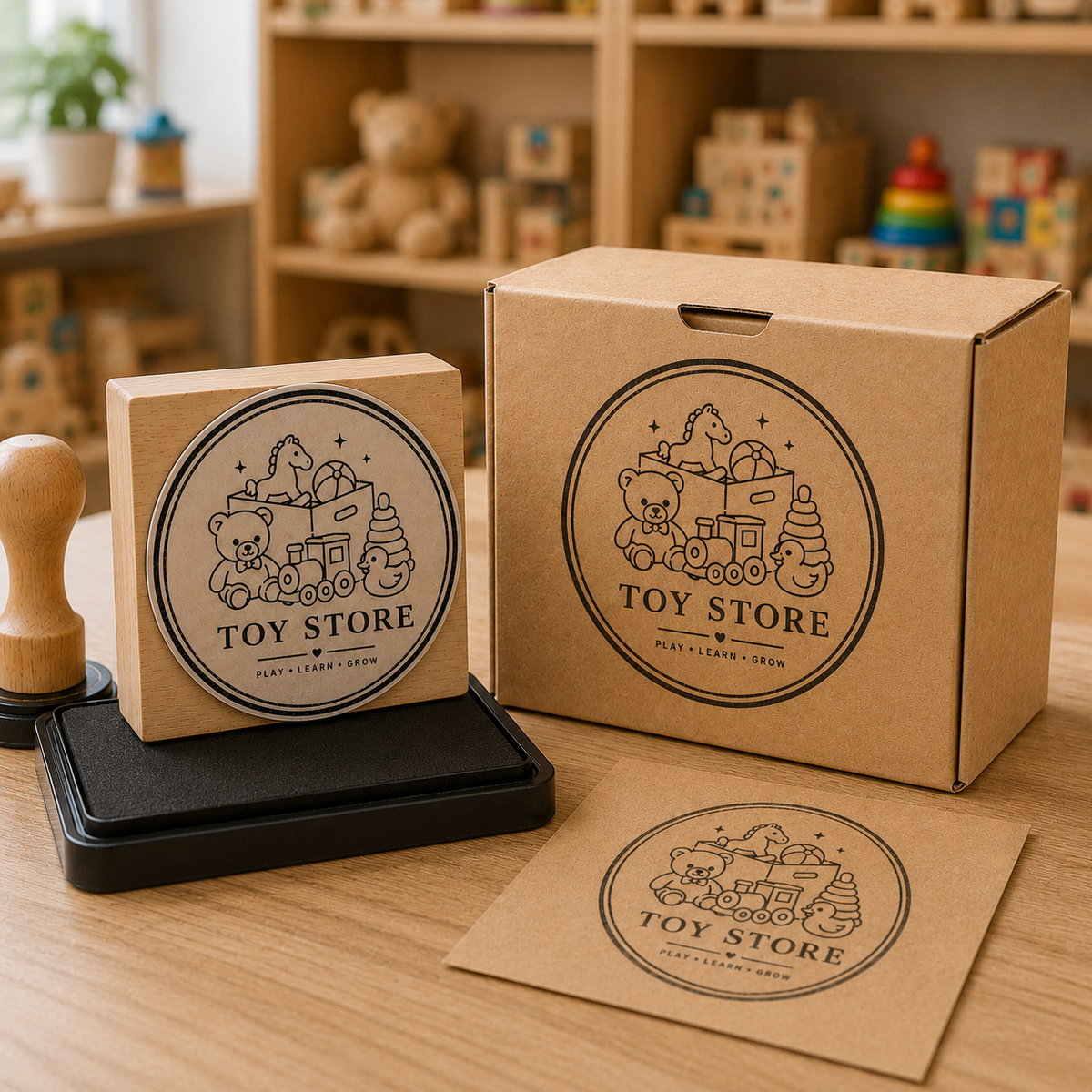 Big Custom Stamp for Toy Store | Logo Stamp – StampMyMark®