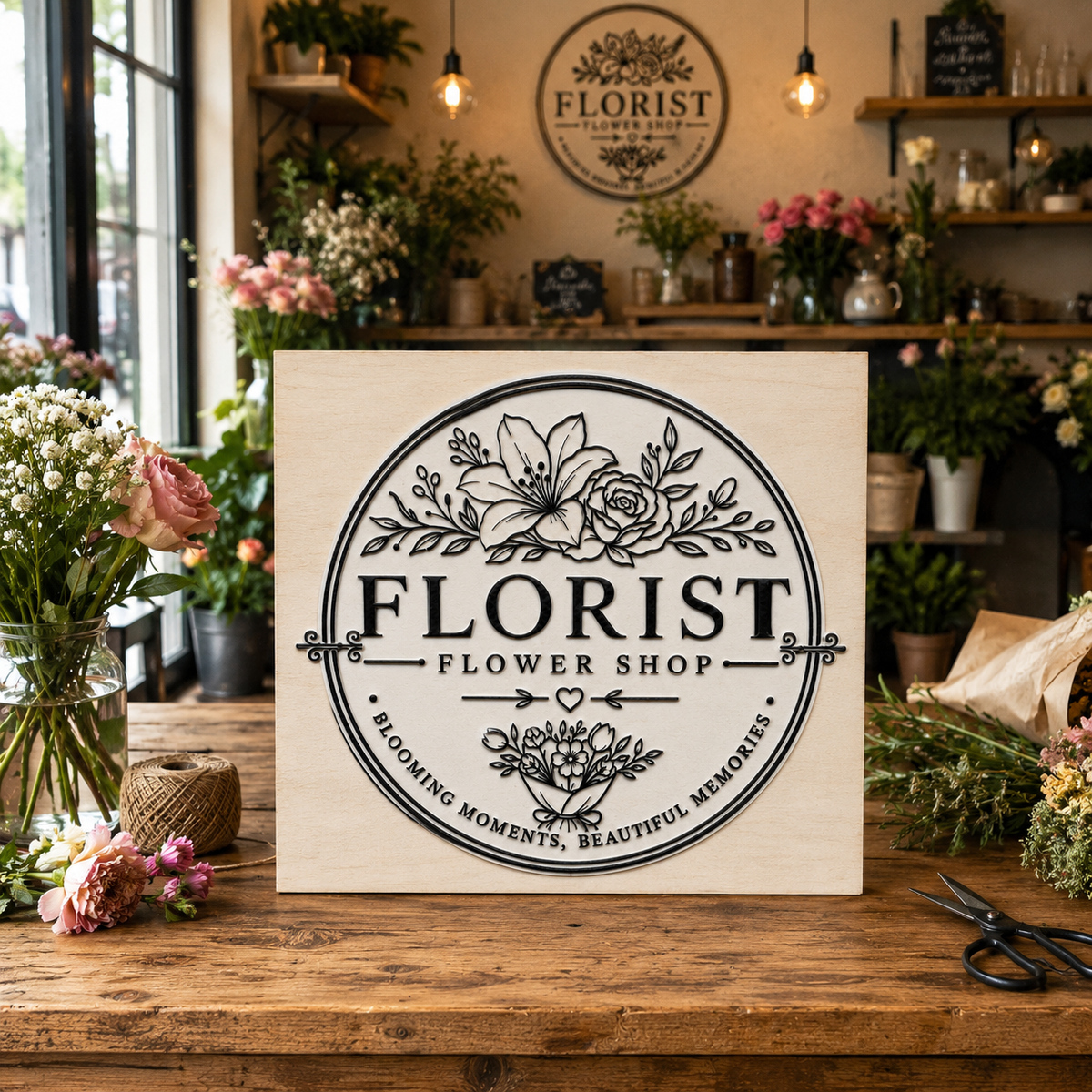 Big Custom Stamp for Florist / Flower Shop | Logo Stamp – StampMyMark®