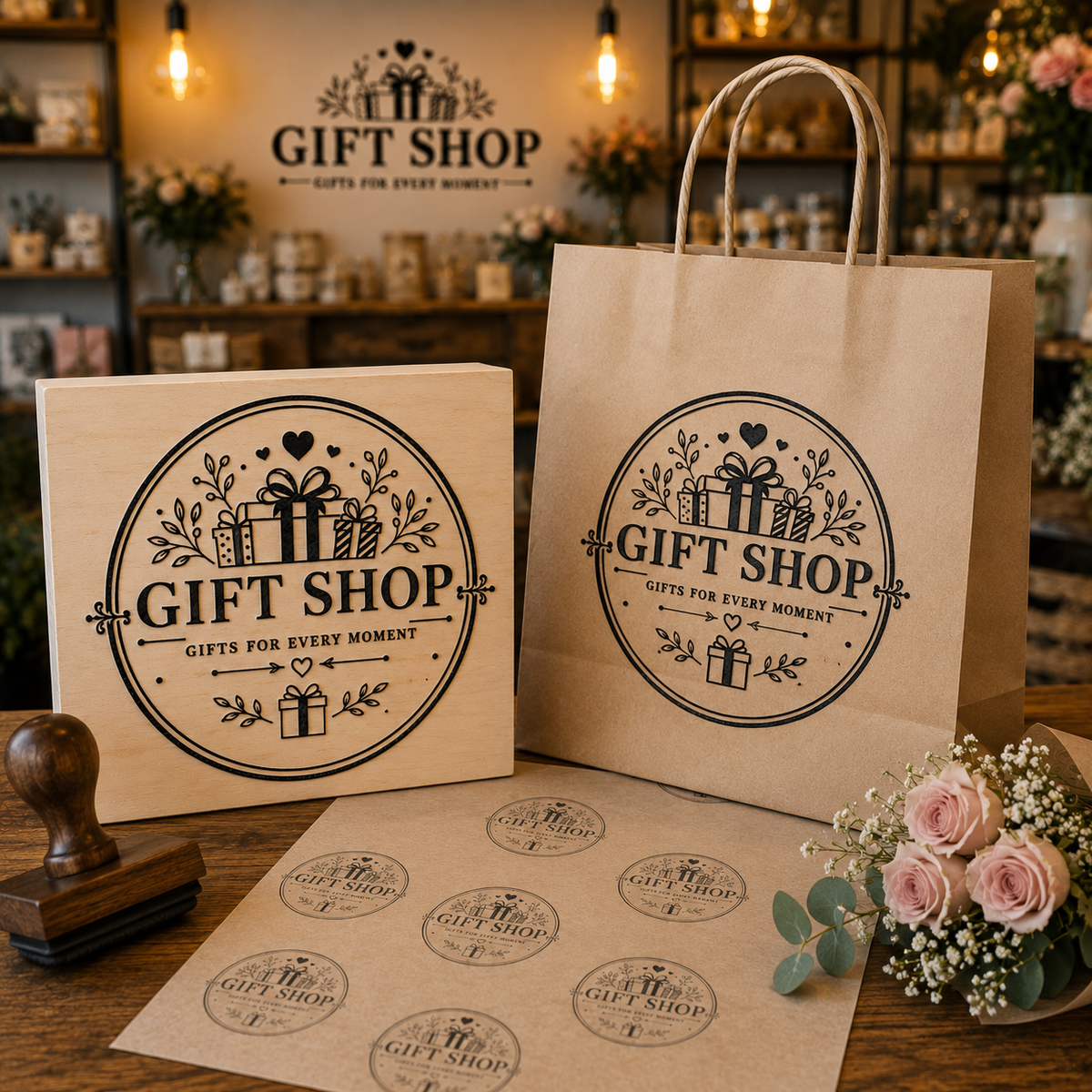 Big Custom Stamp for Gift Shop | Logo Stamp – StampMyMark®