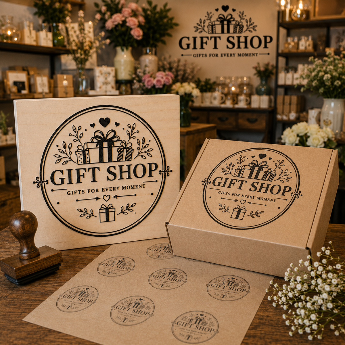 Big Custom Stamp for Gift Shop | Logo Stamp – StampMyMark®