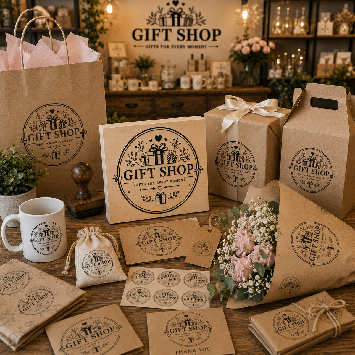 Big Custom Stamp for Gift Shop | Logo Stamp – StampMyMark®