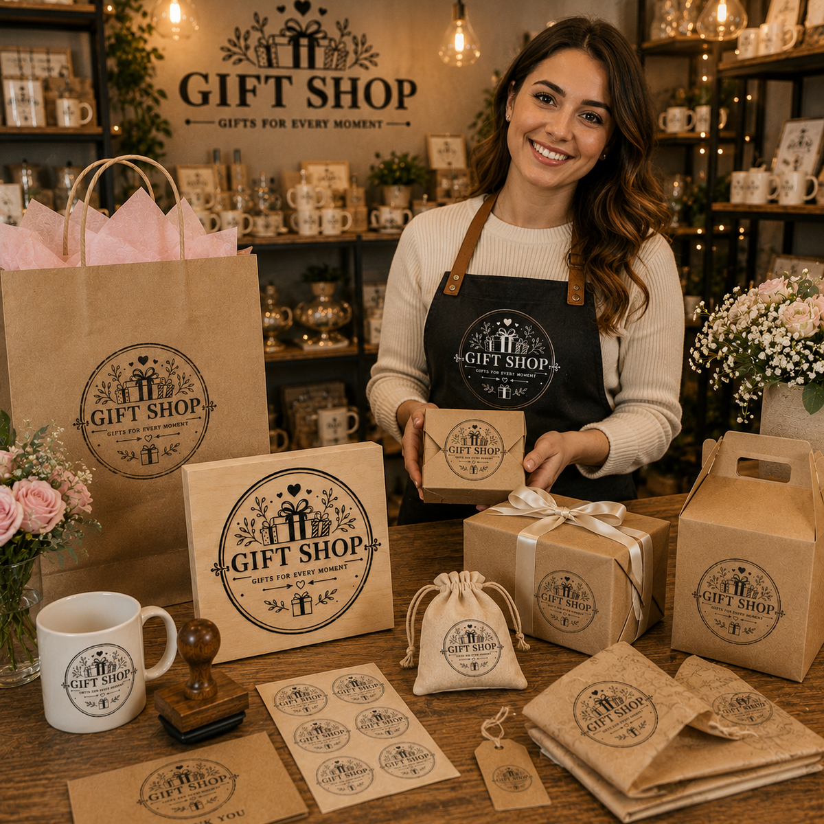 Big Custom Stamp for Gift Shop | Logo Stamp – StampMyMark®