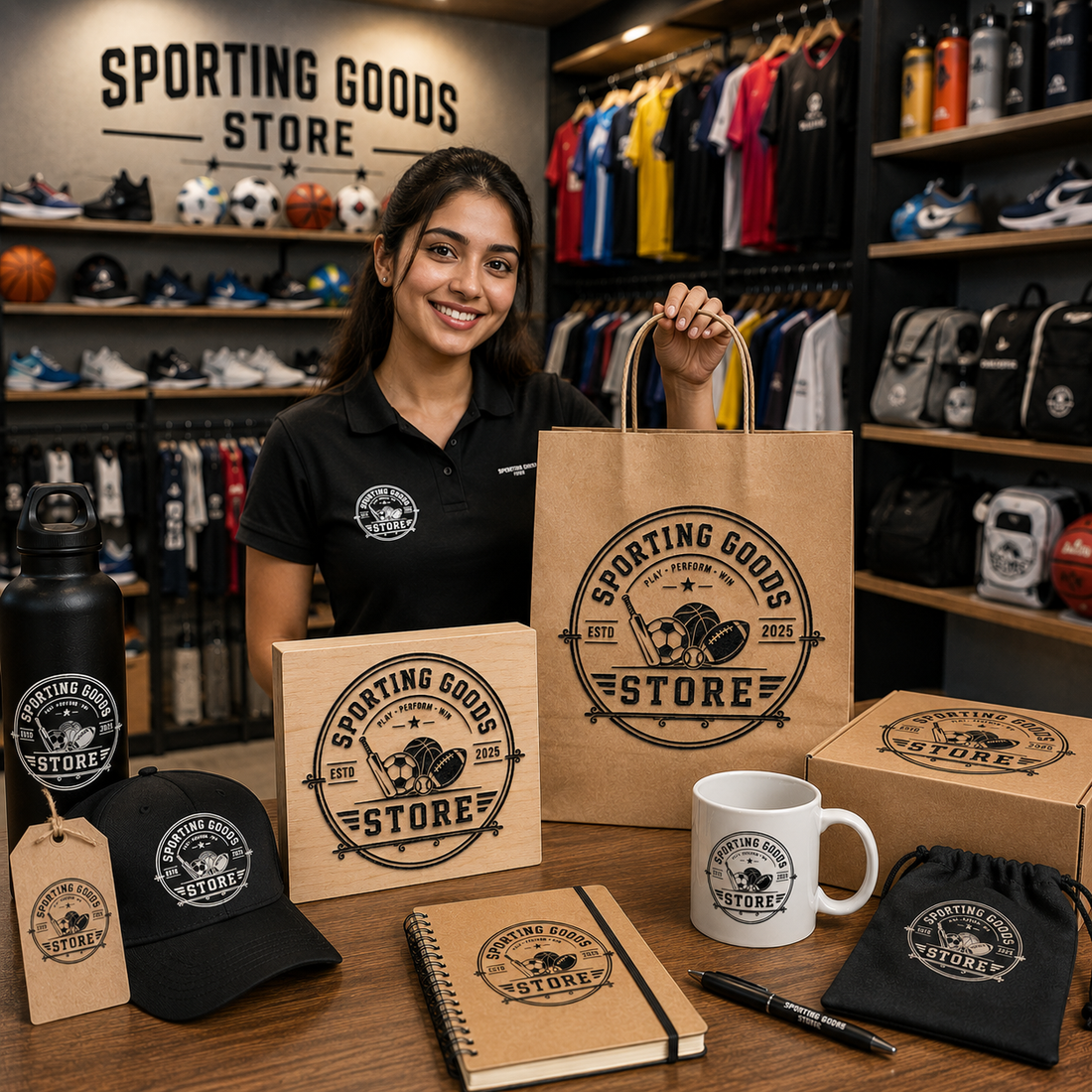 Big Custom Stamp for Sporting Goods Store | Logo Stamp – StampMyMark®