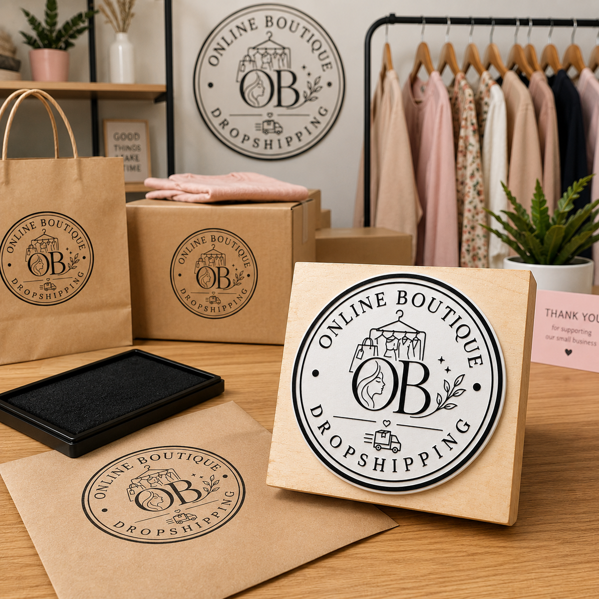 Big Custom Stamp for Online Boutique / Dropshipping | Logo Stamp – StampMyMark®