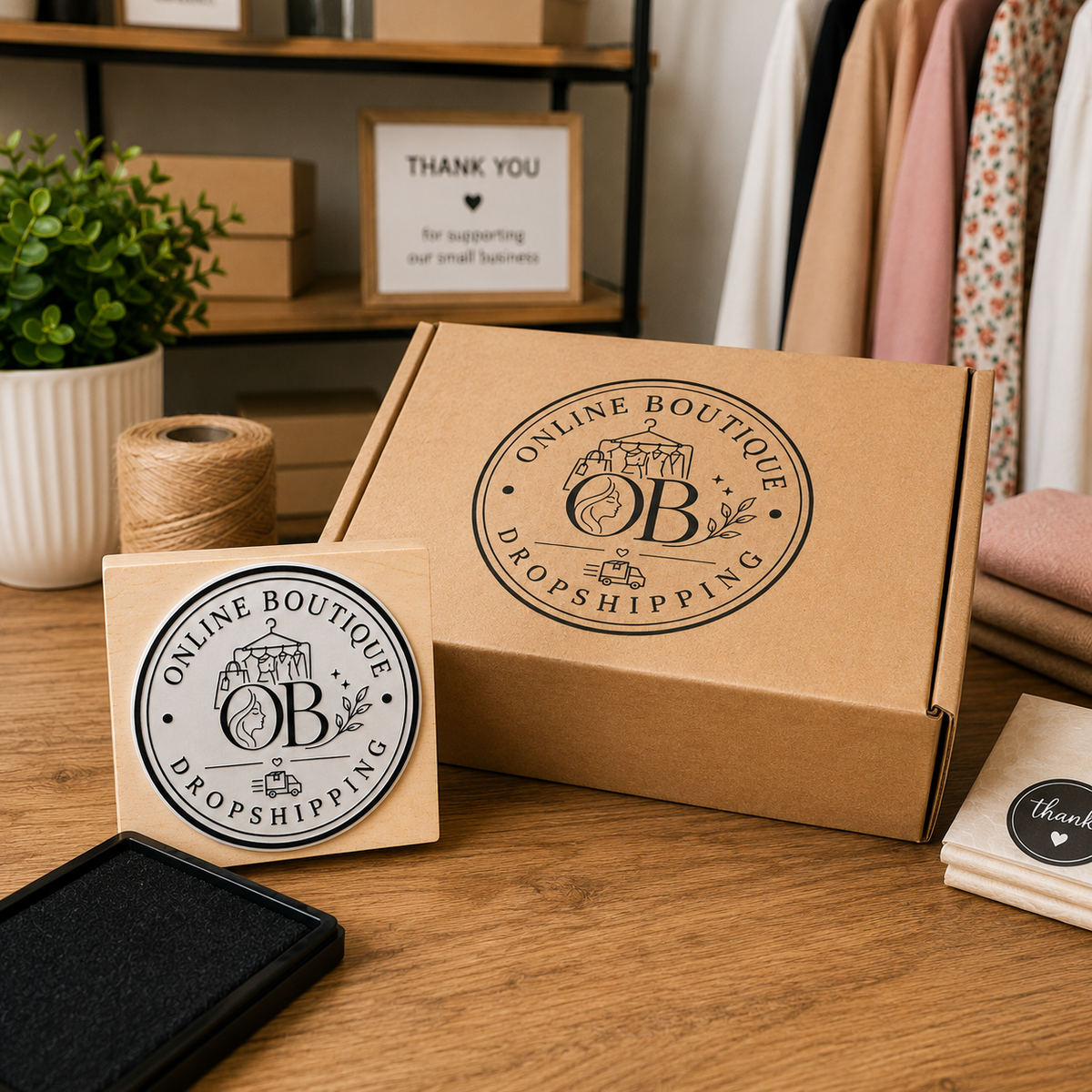 Big Custom Stamp for Online Boutique / Dropshipping | Logo Stamp – StampMyMark®