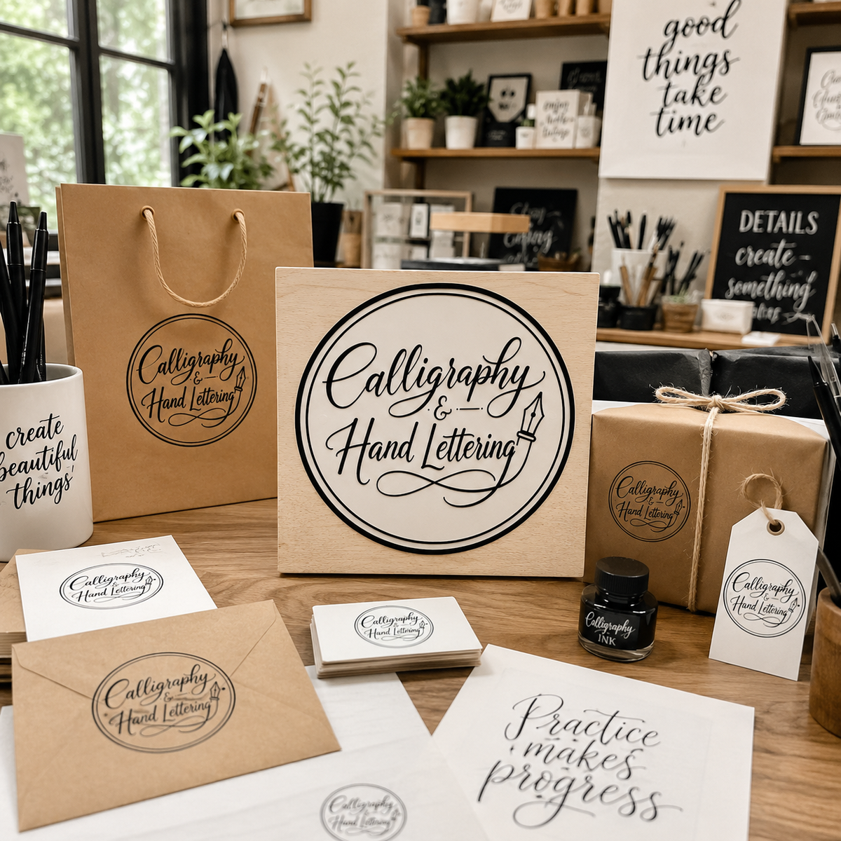 Big Custom Stamp for Calligraphy & Hand Lettering | Logo Stamp – StampMyMark®