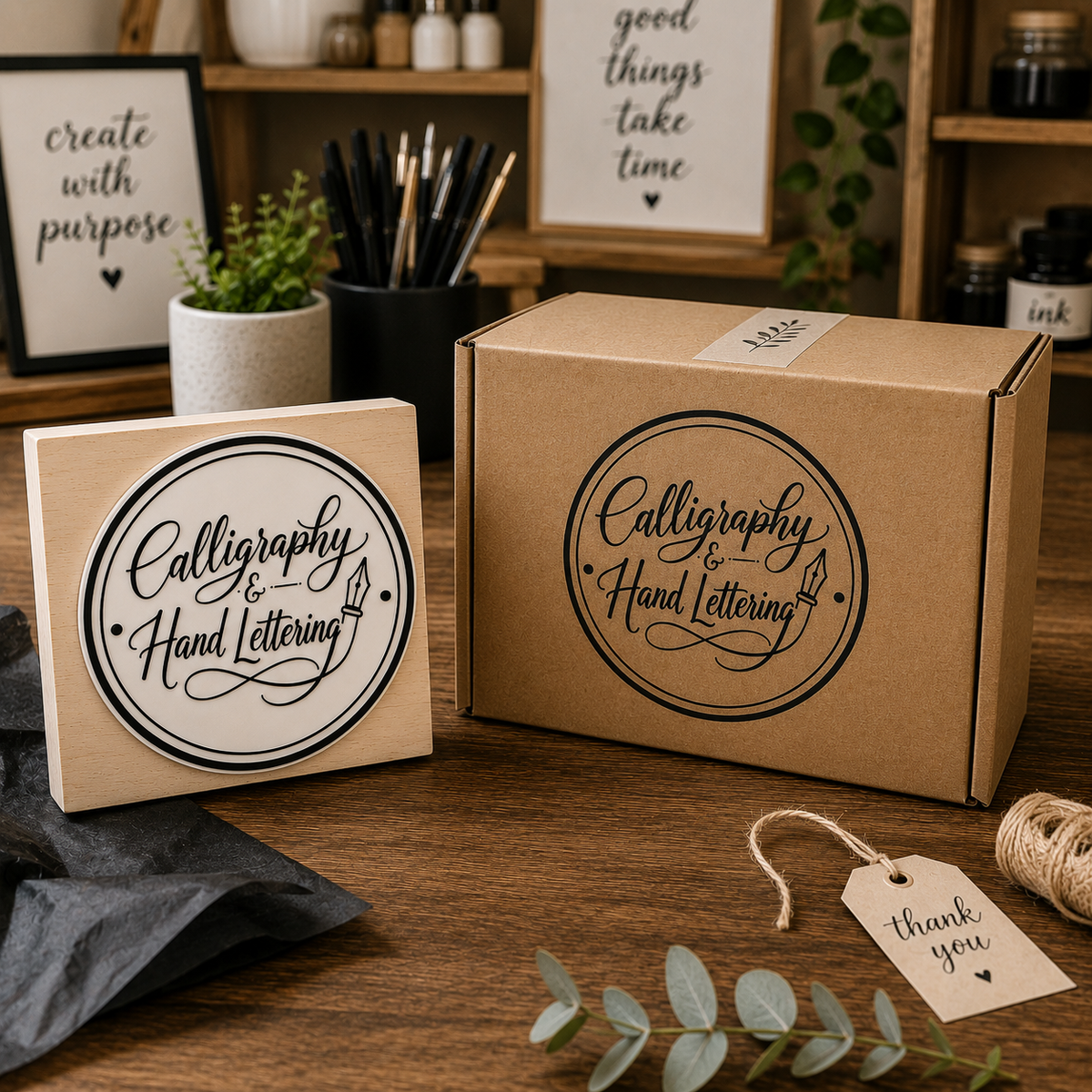 Big Custom Stamp for Calligraphy & Hand Lettering | Logo Stamp – StampMyMark®
