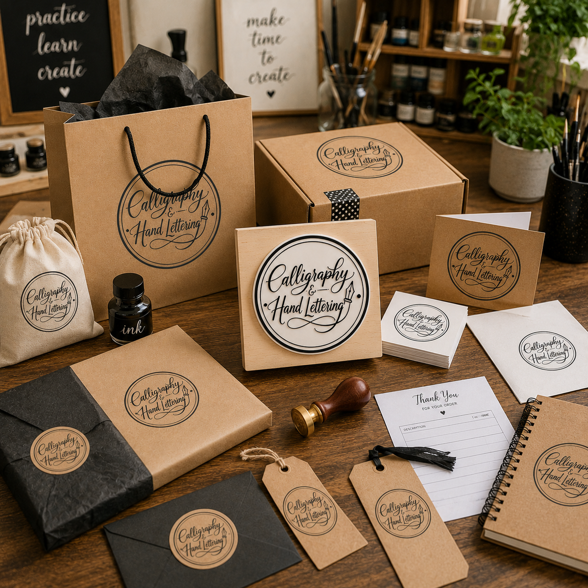 Big Custom Stamp for Calligraphy & Hand Lettering | Logo Stamp – StampMyMark®