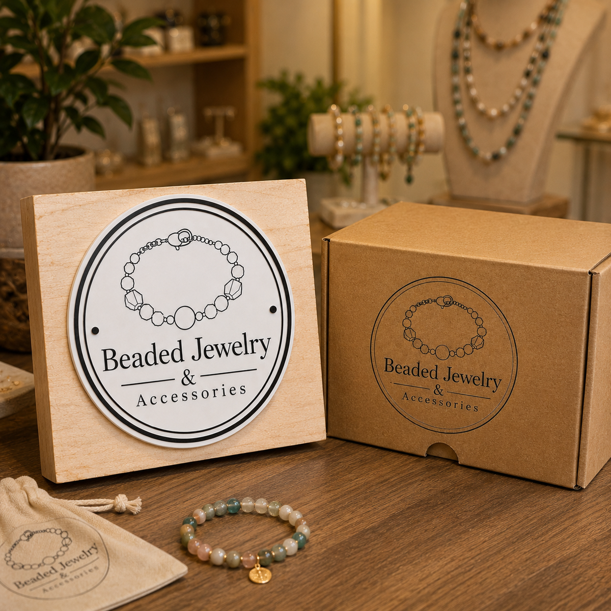 Big Custom Stamp for Beaded Jewelry & Accessories | Logo Stamp – StampMyMark®