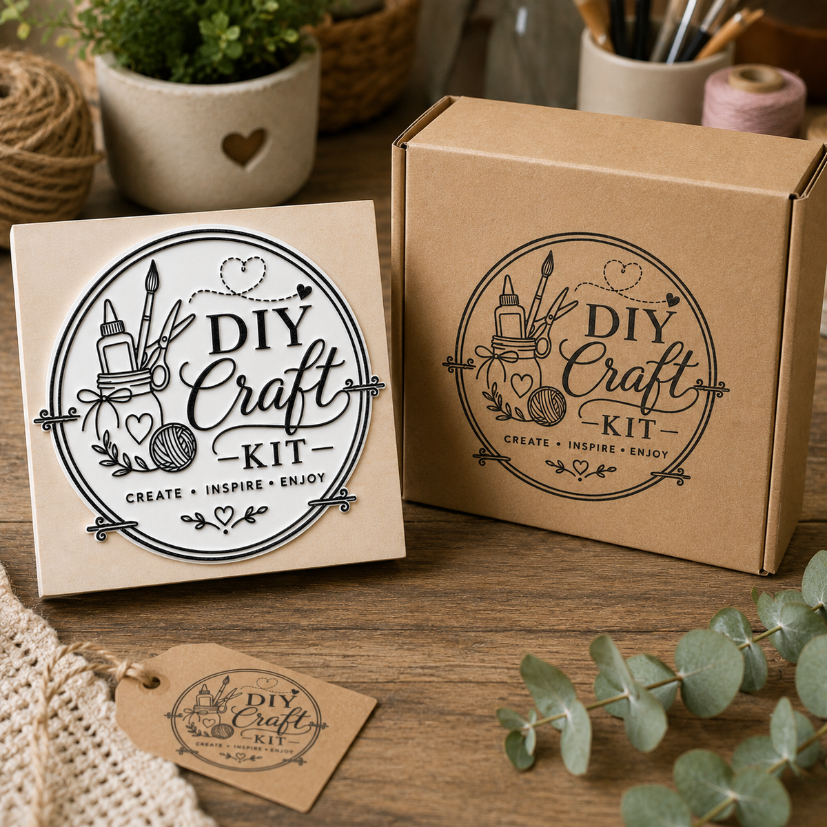Big Custom Stamp for DIY Craft Kit Business | Logo Stamp – StampMyMark®