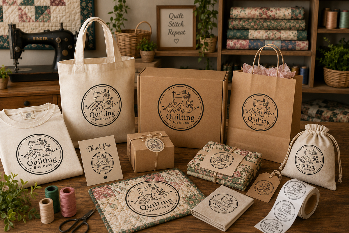 Big Custom Stamp for Quilting Business | Logo Stamp – StampMyMark®