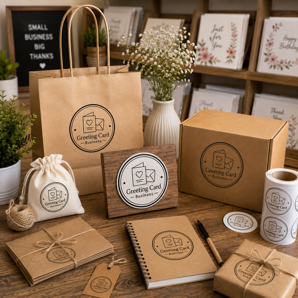 Big Custom Stamp for Greeting Card Business | Logo Stamp – StampMyMark®