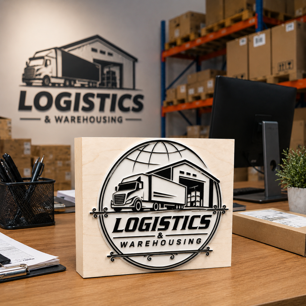 Big Custom Stamp for Logistics & Warehousing | Logo Stamp – StampMyMark®