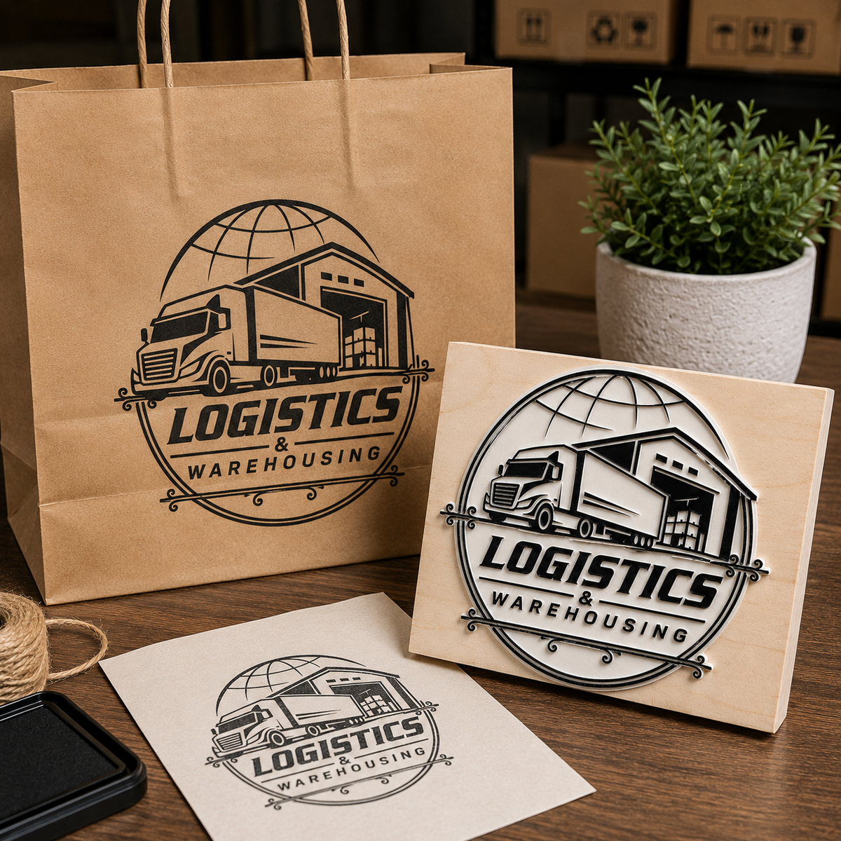 Big Custom Stamp for Logistics & Warehousing | Logo Stamp – StampMyMark®