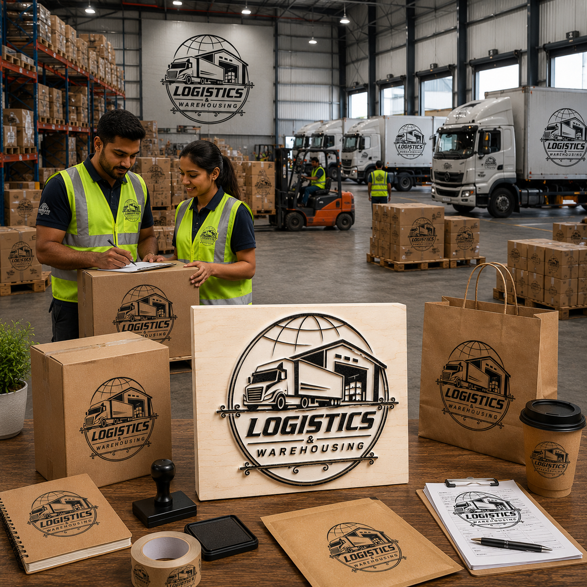 Big Custom Stamp for Logistics & Warehousing | Logo Stamp – StampMyMark®