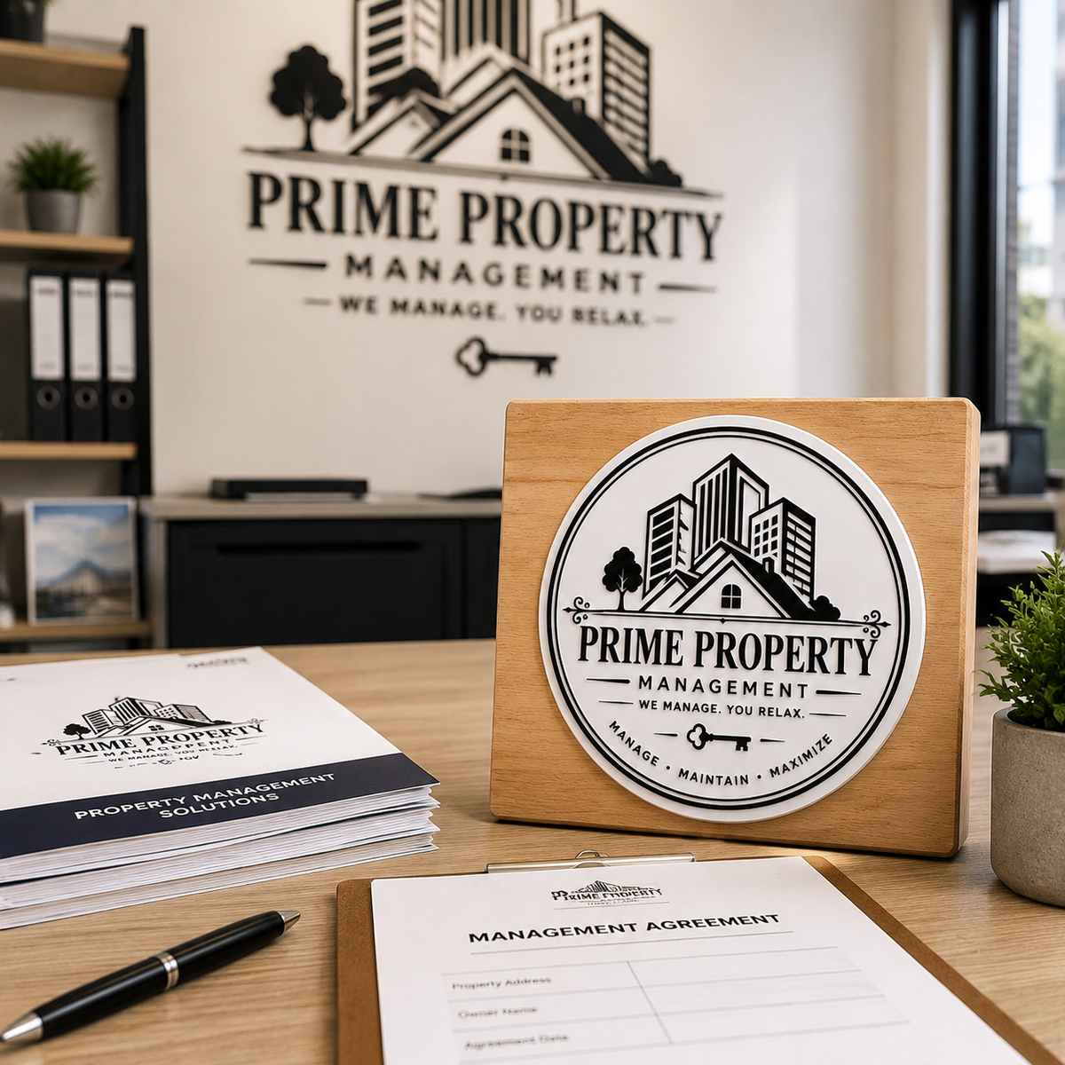 Big Custom Stamp for Property Management Company | Logo Stamp – StampMyMark®