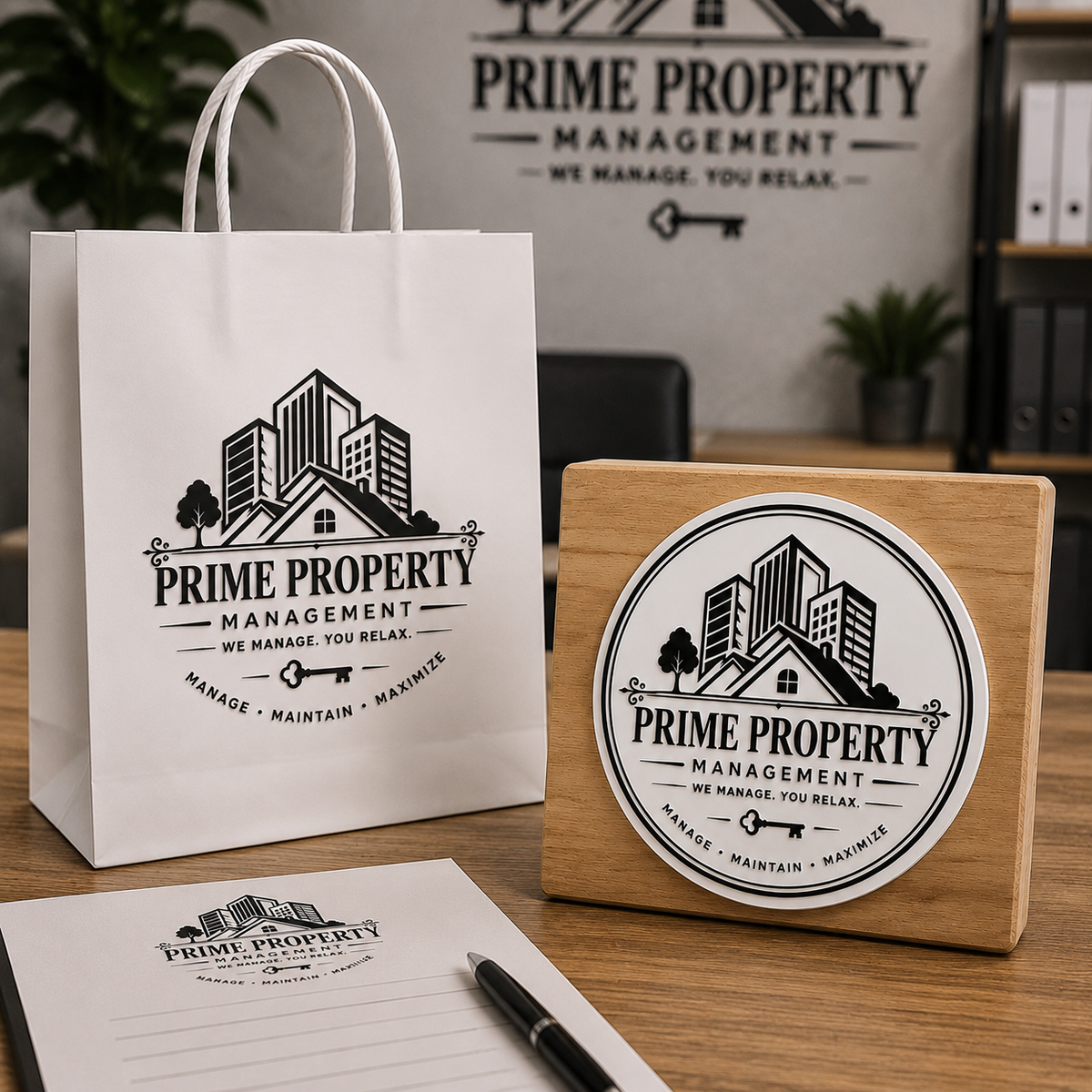 Big Custom Stamp for Property Management Company | Logo Stamp – StampMyMark®