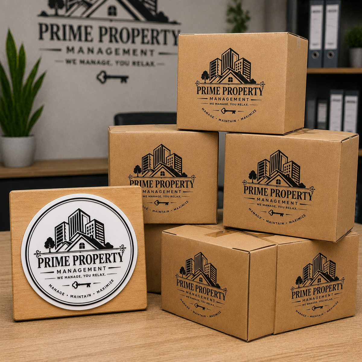 Big Custom Stamp for Property Management Company | Logo Stamp – StampMyMark®