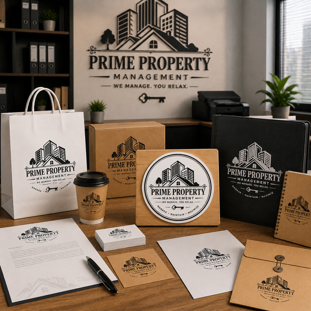 Big Custom Stamp for Property Management Company | Logo Stamp – StampMyMark®