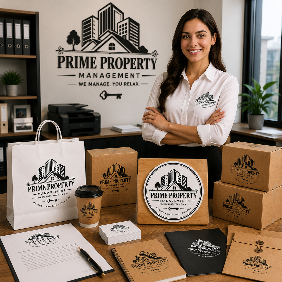 Big Custom Stamp for Property Management Company | Logo Stamp – StampMyMark®