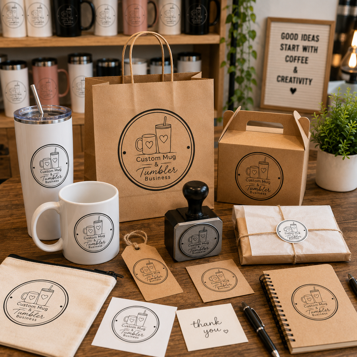 Big Custom Stamp for Custom Mug & Tumbler Business | Logo Stamp – StampMyMark®