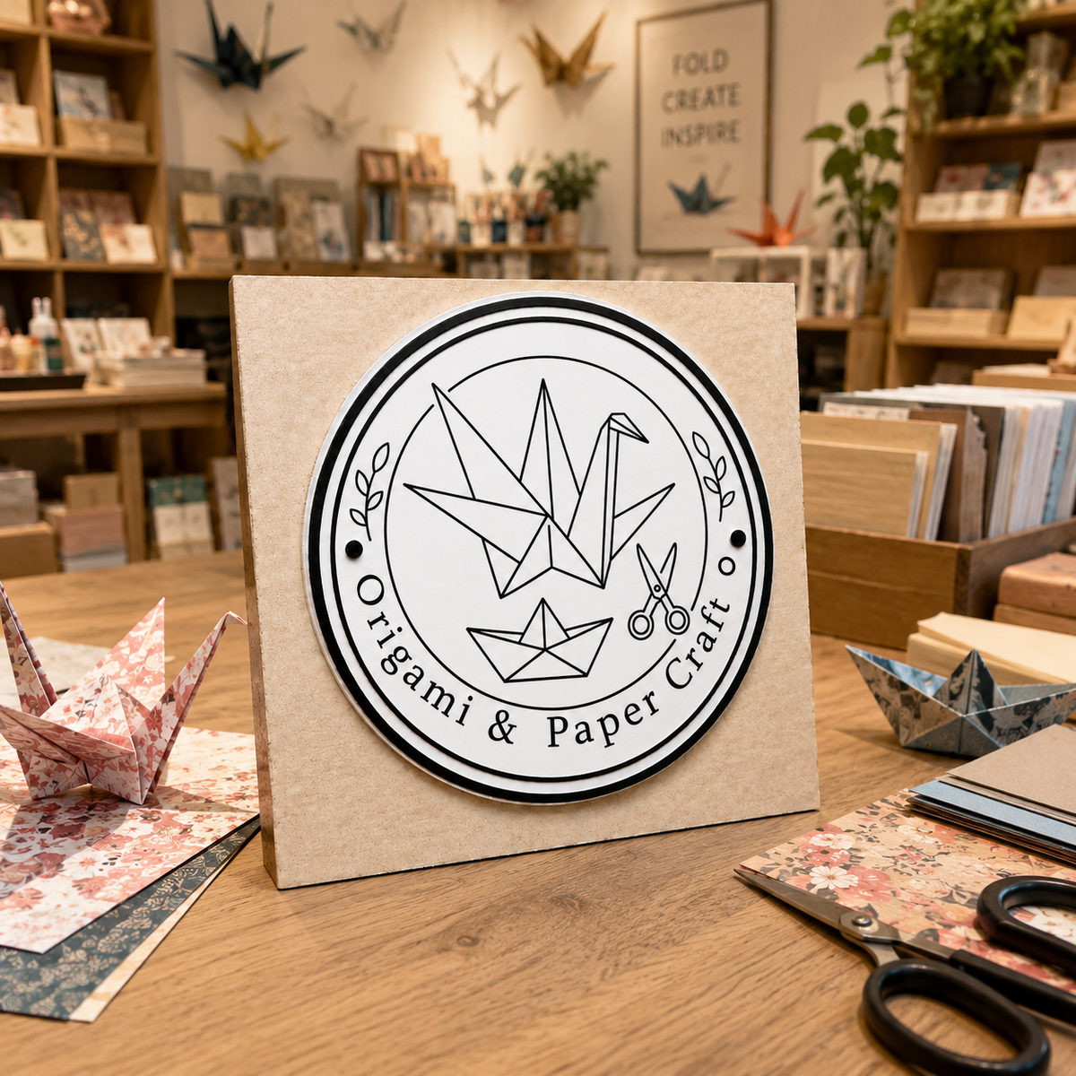 Big Custom Stamp for Origami & Paper Craft Business | Logo Stamp – StampMyMark®