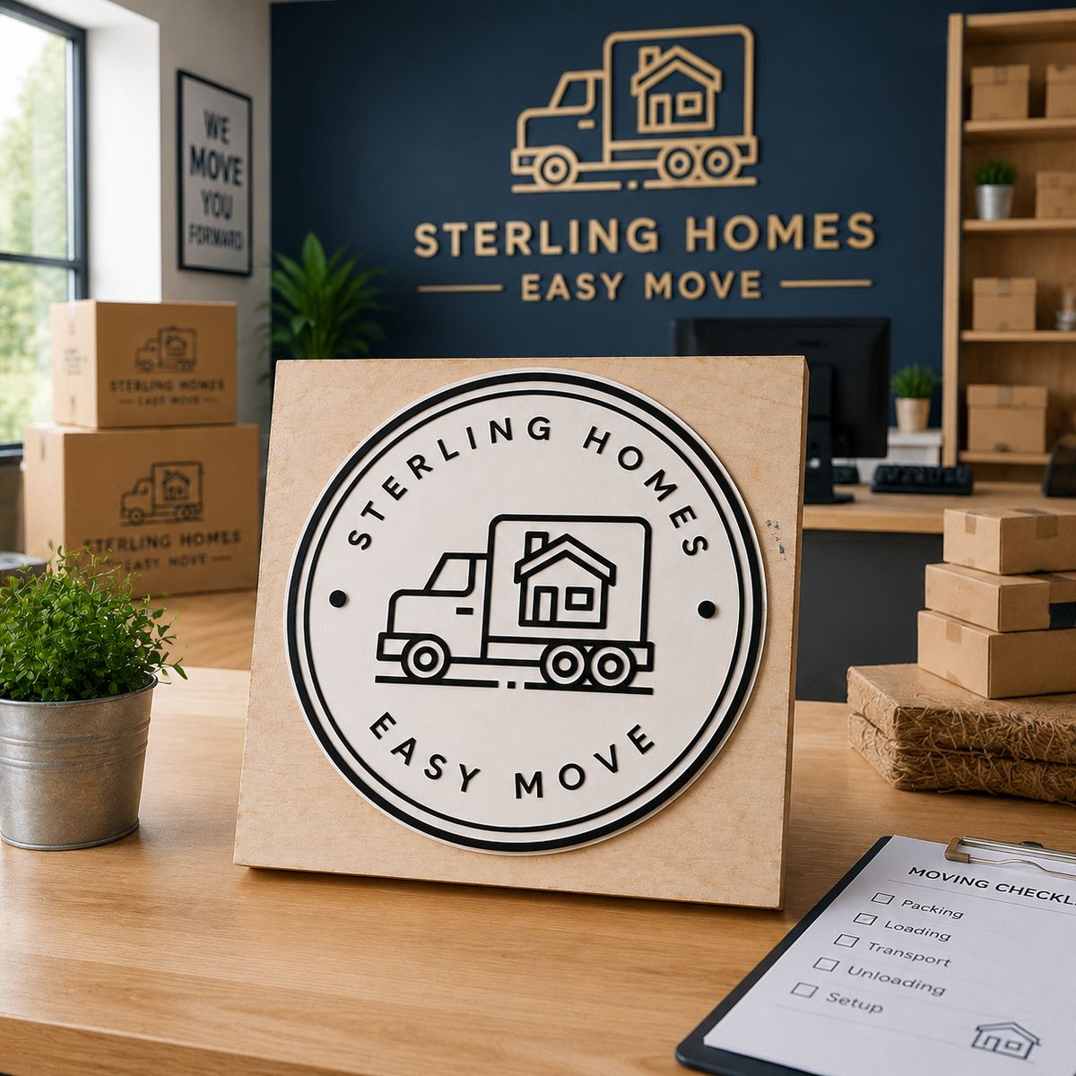 Big Custom Stamp for Moving & Packing Service | Logo Stamp – StampMyMark®
