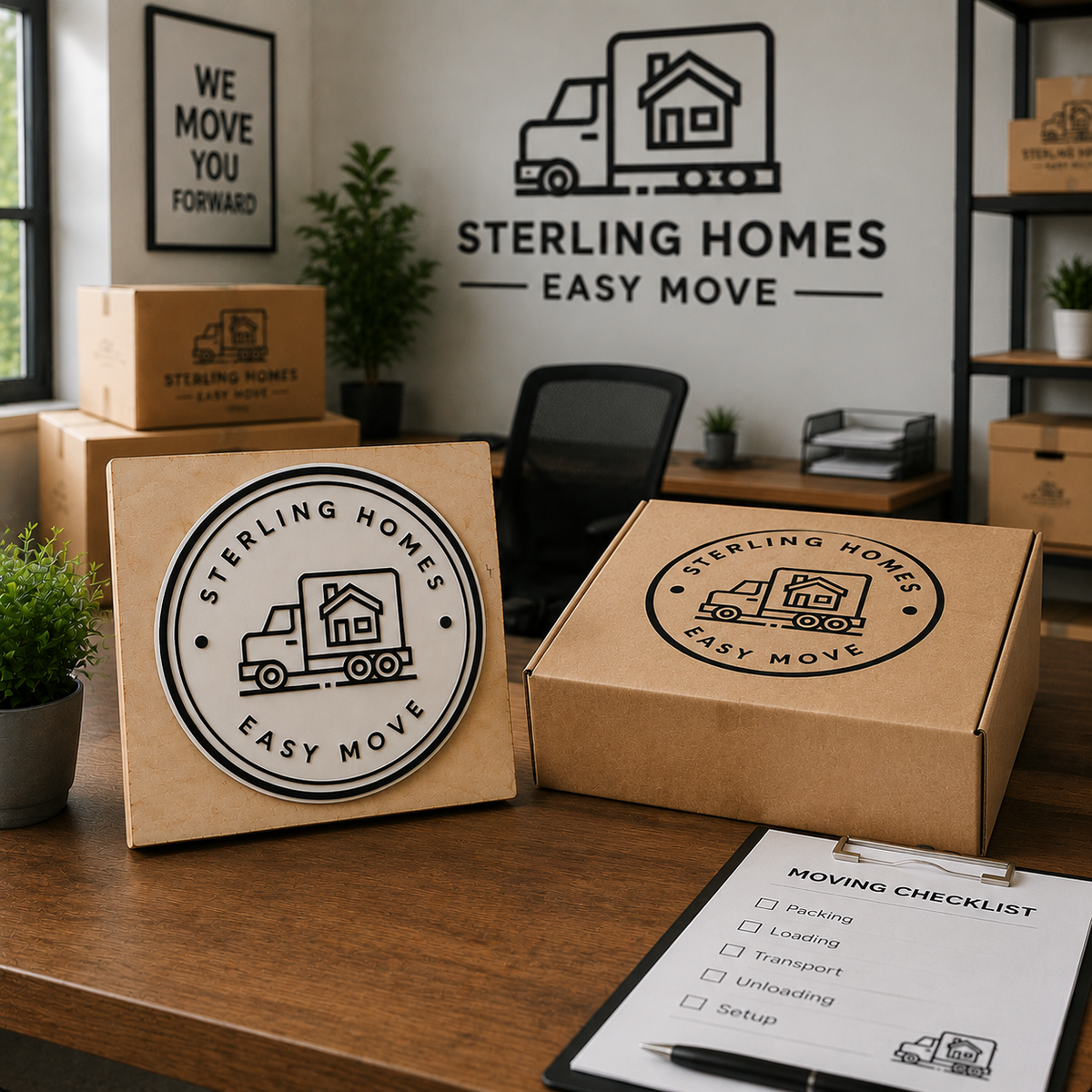 Big Custom Stamp for Moving & Packing Service | Logo Stamp – StampMyMark®