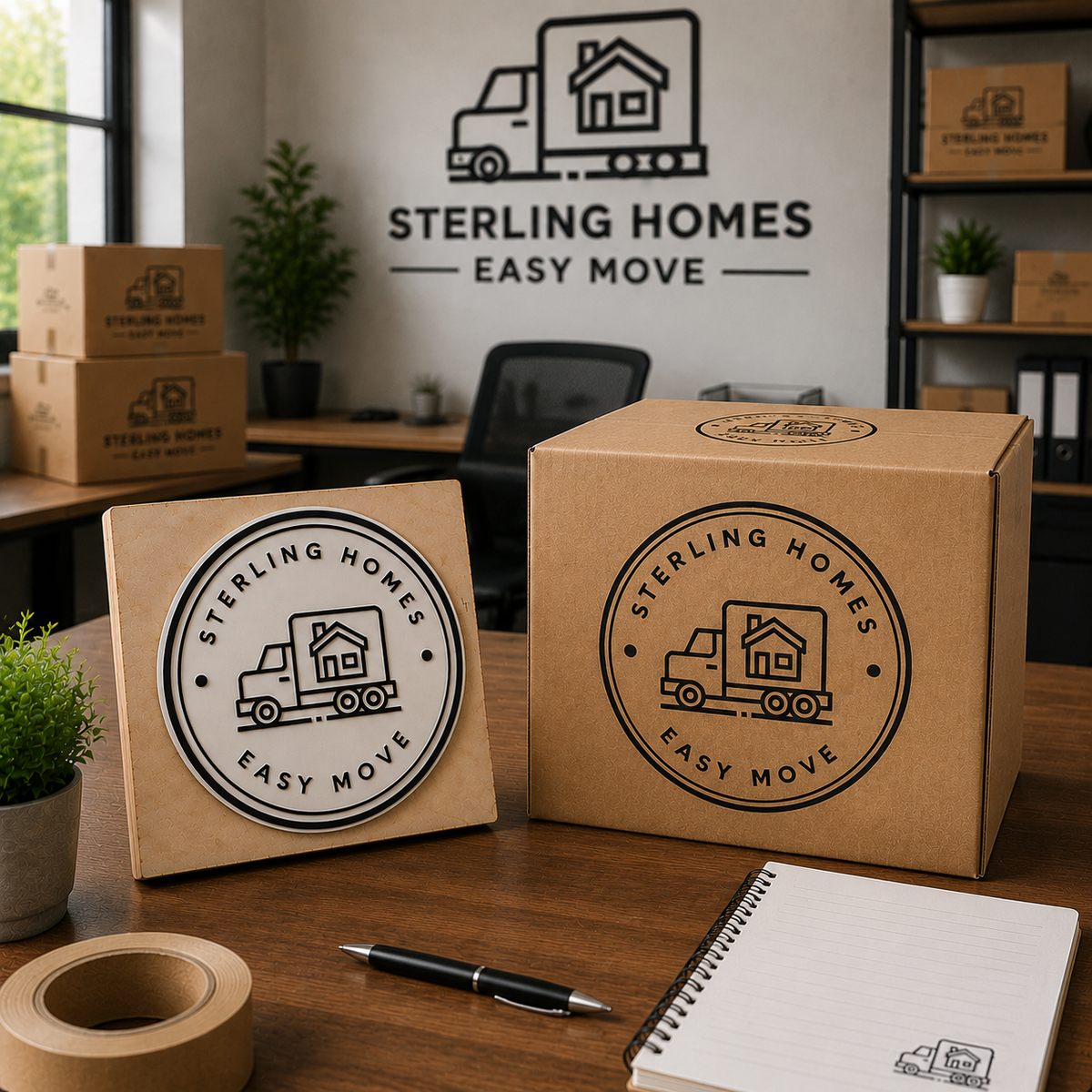 Big Custom Stamp for Moving & Packing Service | Logo Stamp – StampMyMark®